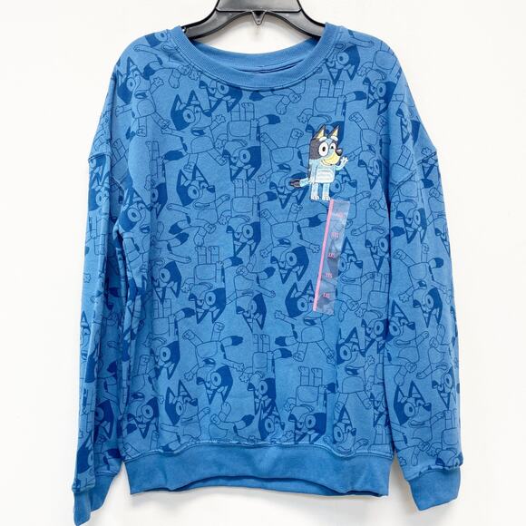 Hybrid Apparel Women's Bluey Print Cozy Graphic Sweatshirt Size XXS - Picture 2 of 5